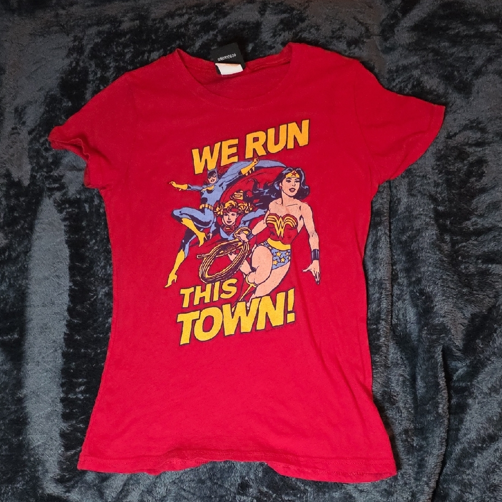 Junk Food Clothing Red Superhero Graphic Tee